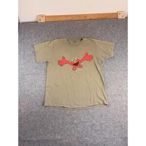 Vintage Elmo T Shirt Adult Men's L 90s Changes USA Sesame Street Character Tee